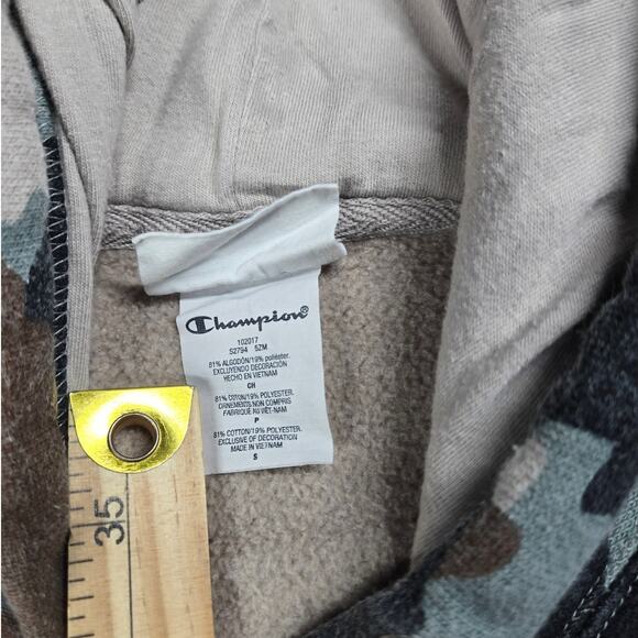 Champion Reverse Weave‎ Camouflage Pullover Adult Small Camo Hoodie Outdoor - Picture 7 of 7